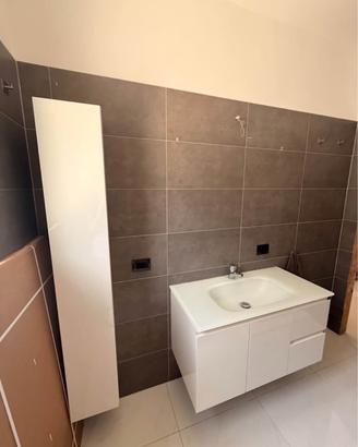 Mobile bagno bianco piu colonna