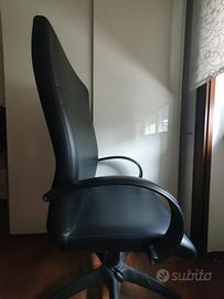 Poltrona in pelle da scrivania