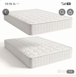 Set di due materassi singoli nuovi
