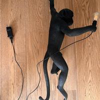 Lampada Seletti Hanging Monkey nera