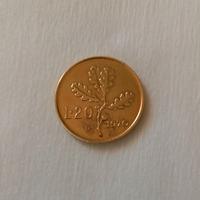 Moneta 20 lire 1970 difetto di conio
