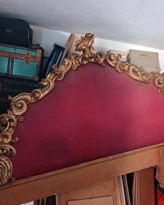 Testata antica del ‘700 - legno intagliato e dorat