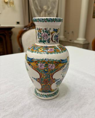 vaso in ceramica vintage stile Chinoiserie
