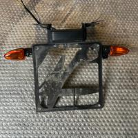 Portatarga moto + 4 frecce