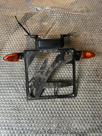 Portatarga moto + 4 frecce