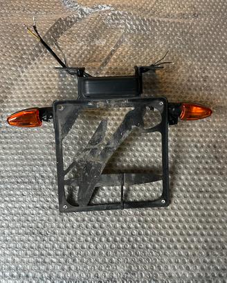 Porta targa moto + 4 frecce piccole