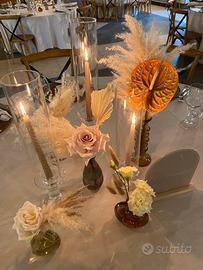 Vasi decorativi in vetro riciclato