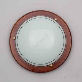 Plafoniera rustico Rigo Ø 40 cm marrone IP20