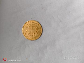 10 lire in oro del 1863