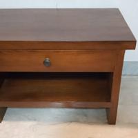 Comodino Legno Robusto Antico Cassetto Vintage Mob