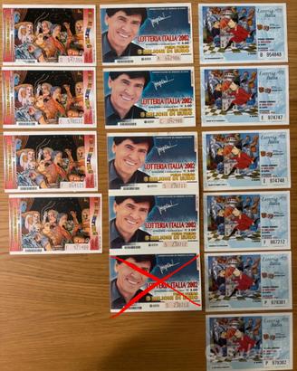 Biglietti Lotteria Italia - 2001, 2002 e 2004