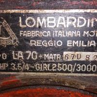 Motore LOMBARDINI mod. LA 70 HP 3,54