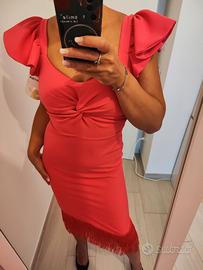 Abito midì con frange tg42