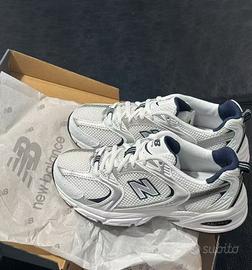 New Balance 530 White Silver Navy 42