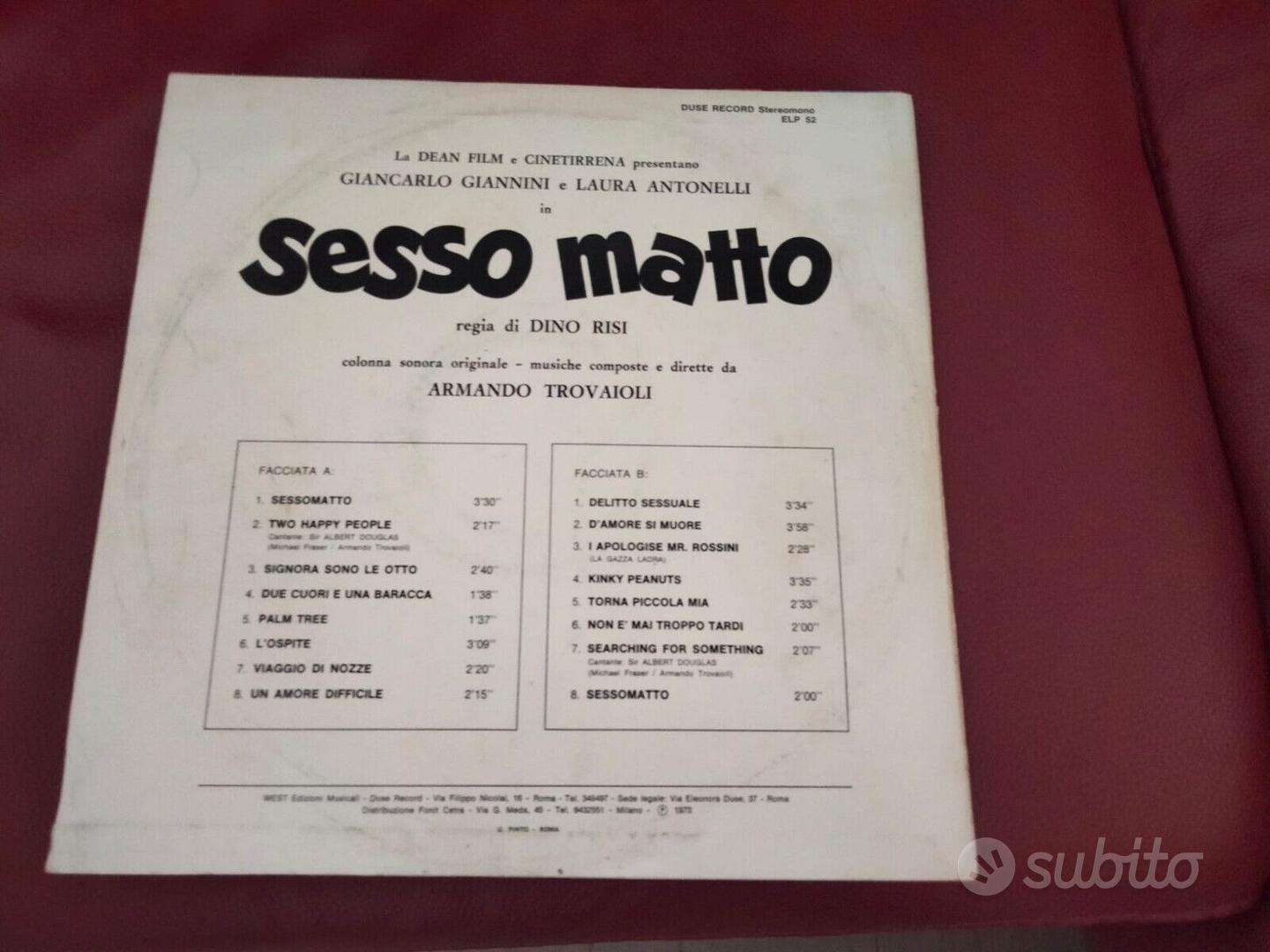 lp sesso matto 1973 rare vinyl ost trovajoli - Musica e Film In