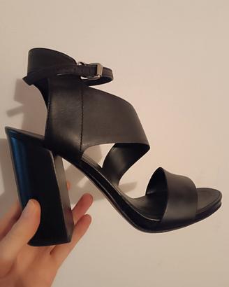 scarpe donna sandali neri Janet &Janet 