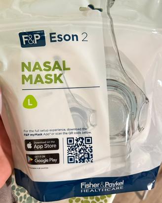 Maschera nasale CPAP Fisher L – Nuova e sigillata