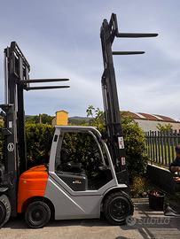 4 carrelli elevatori muletto diesel