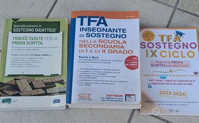 Libri scuola, insegnante concorso TFA sostegno