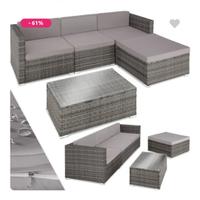 Set Giardino in Rattan 4 pezzi