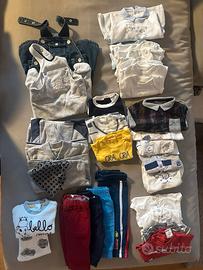 Pacco con vestiti bambino 1-3 mesi