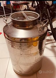 Lattone olio acciaio inox 50 lt