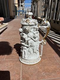 vaso Capodimonte con coperchio