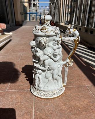 vaso Capodimonte con coperchio
