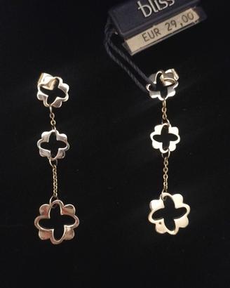 Orecchini Foro Pendenti Acciaio Bliss 