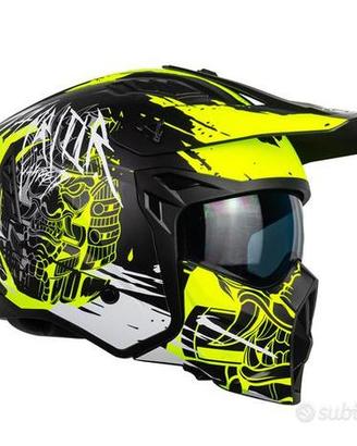 CASCO MOTO ENDURO CON MENTONIERA STACCABILE