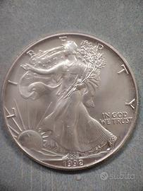 STATI UNITI - 1 DOLLARO SILVER EAGLE 1992 1 ONCIA 