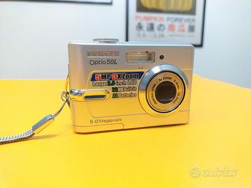 Pentax Optio 50L 5 MP Digicam Sensore CCD + SD