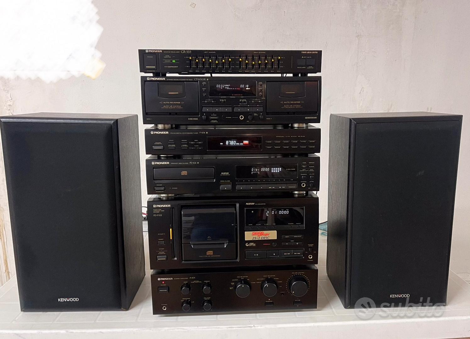 Impianto Stereo HiFi PIONEER Vintage Anni 90 Audio/Video In vendita