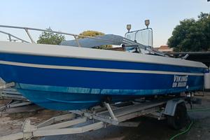 barca motore  40/60  4  tempi e carrello 