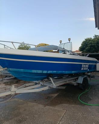 barca motore  40/60  4  tempi e carrello 