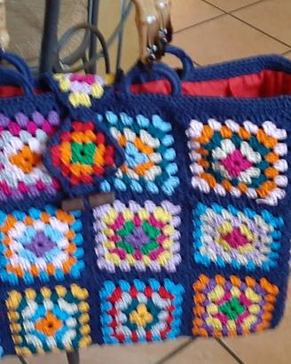 Borse all'uncinetto fatte a mano