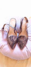 Slingback Sibille effetto pitonato tg 35