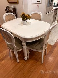 Tavolo da pranzo legno + 4 sedie