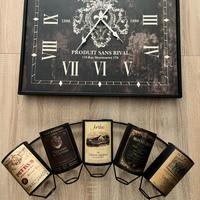 Orologio e portabottiglie vino da parete