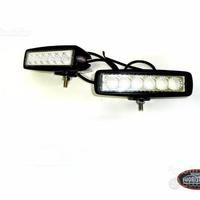 Coppia di faretti led rettangolari 18w