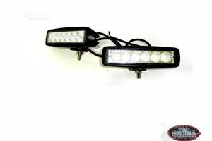 Coppia di faretti led rettangolari 18w