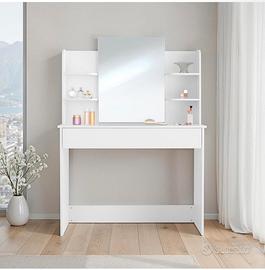 Scrivania per make up con specchio