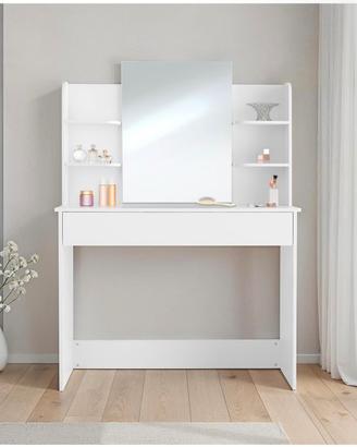 Scrivania per make up con specchio