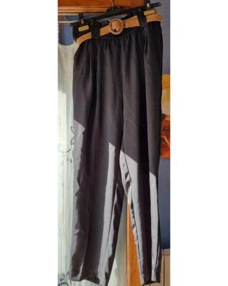 Pantalone morbido nero Zara