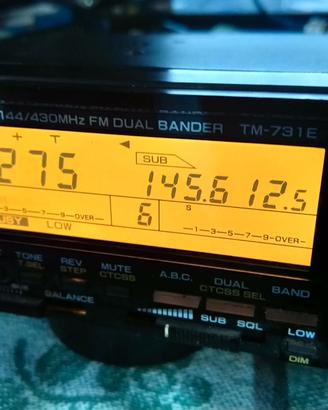 radio  kenwood tm 731 vhf  uhf radioamatori  tsu 6