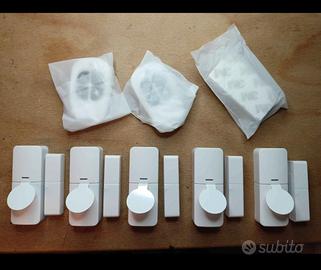 5 Sensori magnetici porte + 1 telecomando NUOVI