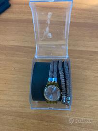 Swatch Vintage Trasparente con Maglia Milano