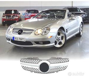 GRIGLIA PER MERCEDES CLASSE SL R230 01-06 CROMATA 
