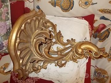 Mensola/consolle intagliata dorata