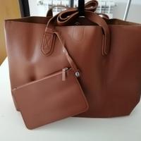 Borsa marrone in pvc